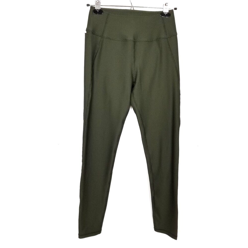 KJUS Women Seoul Pocket Leggings Sz‎ 36/S Olive Green Pull On Golf Athletic